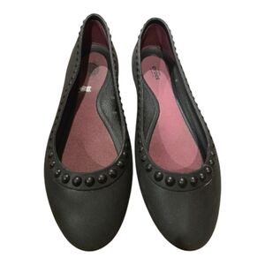 CROCS Iconic Comfort Flats With Studded Details Sz 9